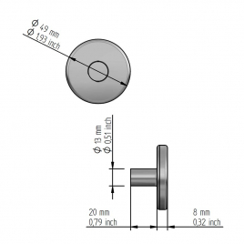 Антивандальный температурный датчик Hygromatik TF 105