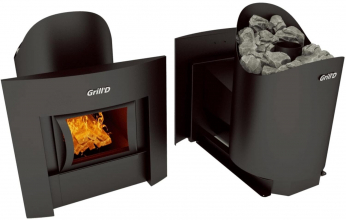 Дровяная банная печь GrillD Aurora 180 Window