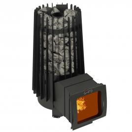 Дровяная банная печь GrillD Cometa 180 Vega Long Window Max Pro