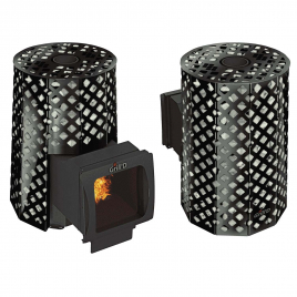 Дровяная банная печь GrillD Violet Romb Long Window Max
