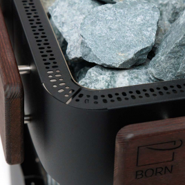 Электрическая печь BORN S150E Stone Black (Камень Черный), 15 кВт