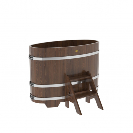 Купель овальная, дуб 0.69x1.31