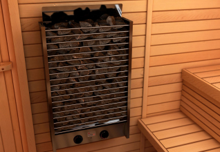 Печь для сауны Sawo Mini Cirrus Rock 2 CRR2-60NB-P, 6 кВт, встроенный пульт в комплекте