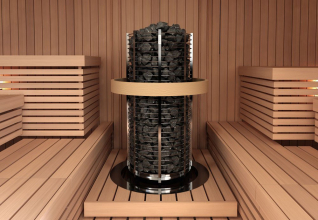 Печь для сауны Sawo Tower TH12-210NS-P круглая, 21 кВт, без пульта