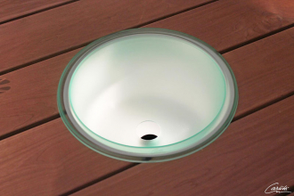 Шайка Cariitti IB 320 LED, водосливное отверстие, светодиодная подсветка в комплекте