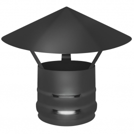 Зонт Везувий BLACK (AISI 430/0,5мм) д.115